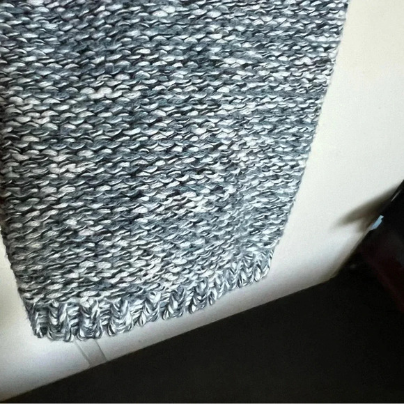 J. Jill Pure Jill Blue White Knit Open Front Cardigan Sweater Size Medium - Picture 3 of 6